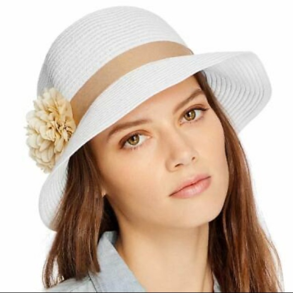 (3/$21) AUGUST HAT | lace flower cloche adjustable women's hat